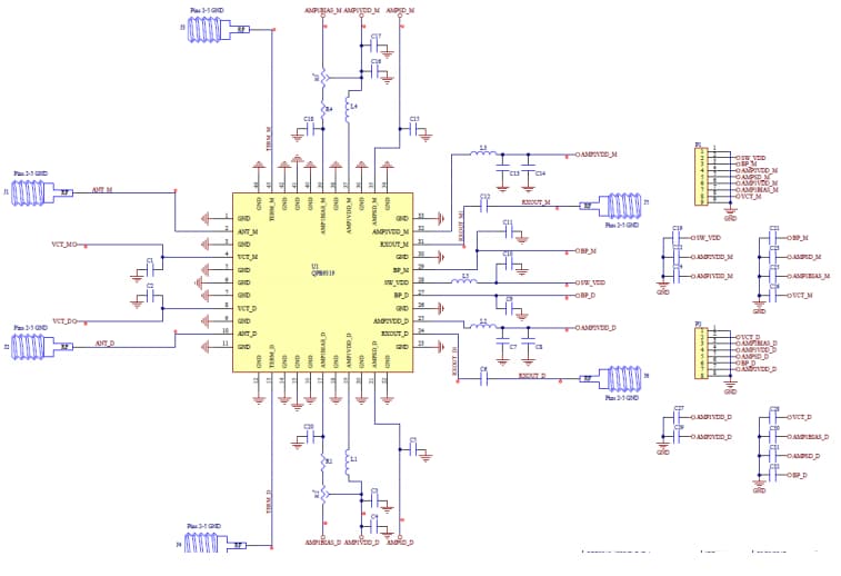 Schematic - Qorvo QPB9329 Evaluation Board